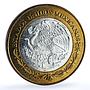 Mexico 100 pesos x 2 Set Quintana State KM-736 Federation bimetal coins 2004