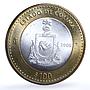 Mexico 100 pesos x 2 Set Colima State KM-729 Federation bimetal coins 2005