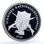 Switzerland 50 francs Schwyz Shooting Festival X#S52 Soldier silver coin 1998