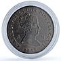 Spain 8 maravedis Isabella II Jubia Mint KM- 531.2 Cal-488 copper coin 1850