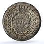 France Louis XV Francois Libault Mayor of Nantes Token Feu- 8926 silver 1767