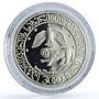 Georgia 10 lari State System KM-83 Statehood History proof silver coin 2000