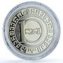 Georgia 10 lari State System KM-83 Statehood History proof silver coin 2000