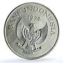 Indonesia 2000 rupiah Javan Tiger KM-39 Conservation Fauna Cat silver coin 1974