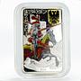 Benin 1000 francs German Knight colored proof silver coin 2014