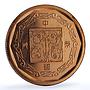 China Year of the Dog Lunar Calendar proof copper token 1982