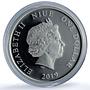 Niue 1 dollar Scorpion Coloured Zodiac Signs proof silver coin 2019