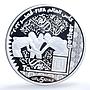 Qatar 5 riyals Together KM-111 Football World Cup proof silver coin 2022
