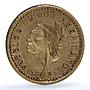 Venezuela 1/2 peso Pueblos Unidos Americanos Medio Peso Essai gold coin 1863