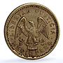 Venezuela 1/2 peso Pueblos Unidos Americanos Medio Peso Essai gold coin 1863