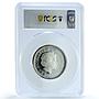 Australia 2 dollars Year Dragon KM-523 Lunar Series 1 PR 70 PCGS Ag coin 2000