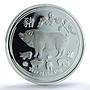 Australia 2 dollars Year Pig KM-3738 Lunar Series 2 PR 70 PCGS silver coin 2019
