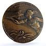 Germany Weimar Zeppelin High Relief Kaiser-451 SP 63 PCGS bronze medal 1924