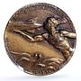 Germany Weimar Zeppelin High Relief Kaiser-451 SP 63 PCGS bronze medal 1924