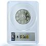 Mexico 2 onzas Libertad Angel of Independence KM-614 MS 68 PCGS silver coin 2000
