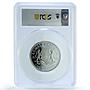 Somalia 2000 shillings Elephant KM-199 Wildlife PR 68 PCGS silver coin 2006