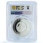 South Ossetia 25 zarin Ruten Gagloev Literature Poet PL 70 PCGS silver coin 2018