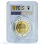 Hungary 3000 forint Kingdom Millennium Gilt KM-741 PR 69 PCGS silver coin 1999
