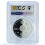 Kyrgyzstan 10 som EEU Eurasian Economic Union Flags PR 70 PCGS silver coin 2024