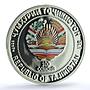 Tajikistan 100 som Sarazm KM-37 UNESCO Anniversary Flower PR70 PCGS Ag coin 2013