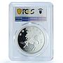 China 10 yuan Unicorn KM-795 Horse Bullion PR 69 PCGS silver coin 1995