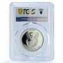 South Africa 10 cents Jackal KM-317 Wildlife Fauna Dog PR 70 PCGS Ag coin 2006