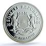 Somalia 250 shillings Elephant KM-185 Wildlife PR 70 PCGS silver coin 2004