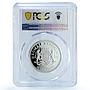 Somalia 50 shillings Elephant KM-206 Wildlife PR 70 PCGS silver coin 2008