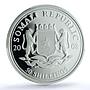 Somalia 50 shillings Elephant KM-206 Wildlife PR 70 PCGS silver coin 2008