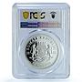 Somalia 100 shillings Elephant KM-203 Wildlife PR 70 PCGS silver coin 2008