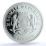 Somalia 100 shillings Elephant KM-203 Wildlife PR 70 PCGS silver coin 2008