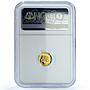 Bulgaria 20 leva St. John the Baptist KM-287 Religion PF 69 NGC gold coin 2006