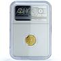 Kazakhstan 500 tenge Mohamed Ali Cairo KM-257 Mosque PF 70 NGC gold coin 2011