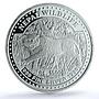 Nepal 1500 rupees Tiger KM-1168 Wildlife Fauna Cat PR 70 PCGS silver coin 1998