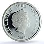 Niue 1 dollar Daleks Doctor Who Cinema PR 70 PCGS silver coin 2014