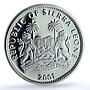 Sierra Leone $10 Elephant Lion Rhino Leopard Buffalo PR 70 PCGS silver coin 2001
