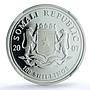 Somalia 100 shillings Elephant KM-182 African Wildlife PF70 NGC silver coin 2007