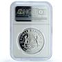 Somalia 1000 shillings Elephant KM-195 African Wildlife PF 70 NGC Ag coin 2007