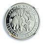 Somalia 50 shillings Elephant KM-178 African Wildlife PF 70 NGC silver coin 2007