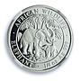 Somalia 25 shillings Elephant KM-177 African Wildlife PF 69 NGC silver coin 2007