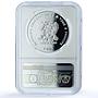 Sao Tome 1000 dobras Butterfly Hologram KM-82 Fauna PF 69 NGC silver coin 1998