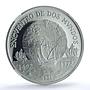 Chile 10000 pesos Ibero-American KM-230 Globe Ship PF 69 NGC silver coin 1991