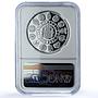 Spain 2000 pesetas Pillar Dollar KM-891 Ibero-American PF69 NGC silver coin 1991