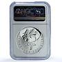 Slovakia 500 korun Kras Park KM-85 Flora Flower PF 69 NGC silver coin 2005