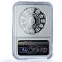 Argentina 25 pesos Zamba KM- 123 Ibero-American Dances PF69 NGC silver coin 1997