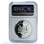 Malaysia 15 ringgit Gaur KM-19 Conservation Fauna Bull PF69 NGC silver coin 1976