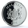 Malaysia 15 ringgit Gaur KM-19 Conservation Fauna Bull PF69 NGC silver coin 1976