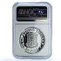 Philippines 50 piso Security Plant Complex KM-218 PF 69 NGC silver coin 1977