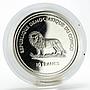Congo 10 francs Victoria Falls hologram proof silver coin 2003