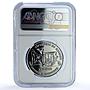 Djibouti 100 francs Independence KM-39 Egalite MS 62 NGC CuNi coin 2002